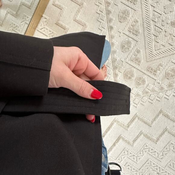 Metro x Kristen Blake Trench Coat Black M - Picture 7 of 11